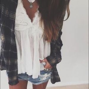 AEO Destroyed Boyfriend Flannel